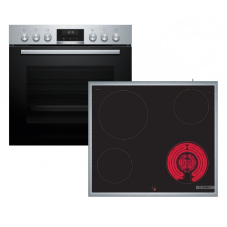 BOSCH HEG537BS4+NKF645GA2E Εντοιχιζόμενο Σετ Φούρνος Εστία 60cm Inox BOSCH HEG537BS4+NKF645GA2E Εντοιχιζόμενο Σετ Φούρνος Εστία 60cm Inox